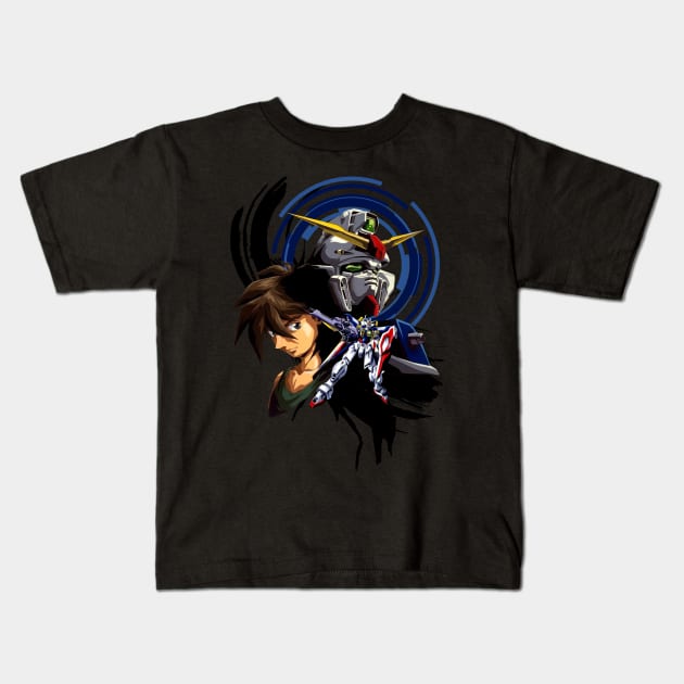 Heero Zero Kids T-Shirt by Markusian